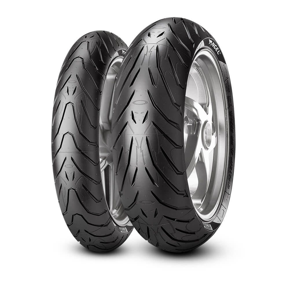 1x Front 120/60ZR17 1x Rear 180/55ZR17 Pirelli Angel ST Front & Rear Street Sport Touring Motorcycle Tires 