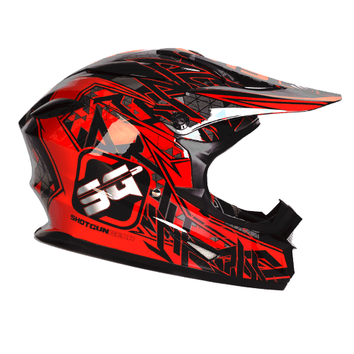 RXT SG1 MX Graphic Red Helmet | Northside Motorcycle Tyres & Service