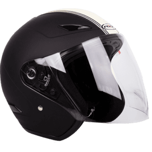 RXT Metro "Retro" Mtt/Blk/Cream Open Face Helmet