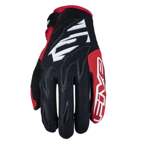 GLOVE FIVE 'MXF-3'  Black/White/Red - Image 1