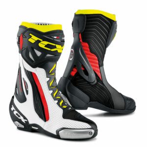 TCX RT-Race Pro Air Hot Climate Road-Racing Boot White/Red/Fluoro Yellow