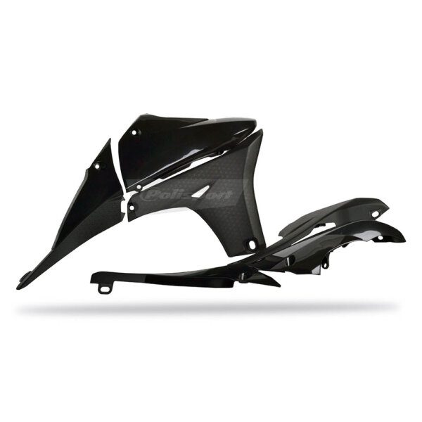 RADIATOR PLATES YAM YZ450F 10-12 (02) BLACK CTN [B1] - Image 1