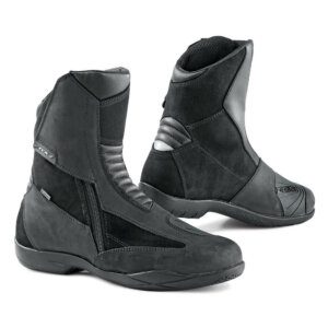 TCX X-ON ROAD GORE-TEX WATERPROOF TOURING BOOT, FULL GRAIN AND SUEDE LEATHER BLACK