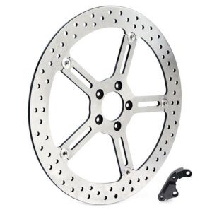 15″ Left Hand Front Big Brake Disc Rotor. Fits Softail 2015-2017 & Dyna 2006-2017