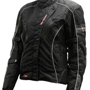 Motodry Ladies Jacket Siena Black Magenta