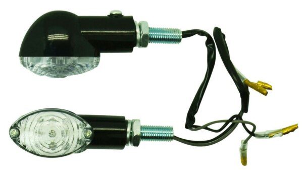 ZIU16LED ~ MINI CAT EYE LED INDICATOR BLACK (PAIR)