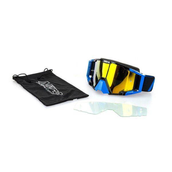 NITRO NV-100 MX GOGGLES - BLUE BLACK CONTENTS