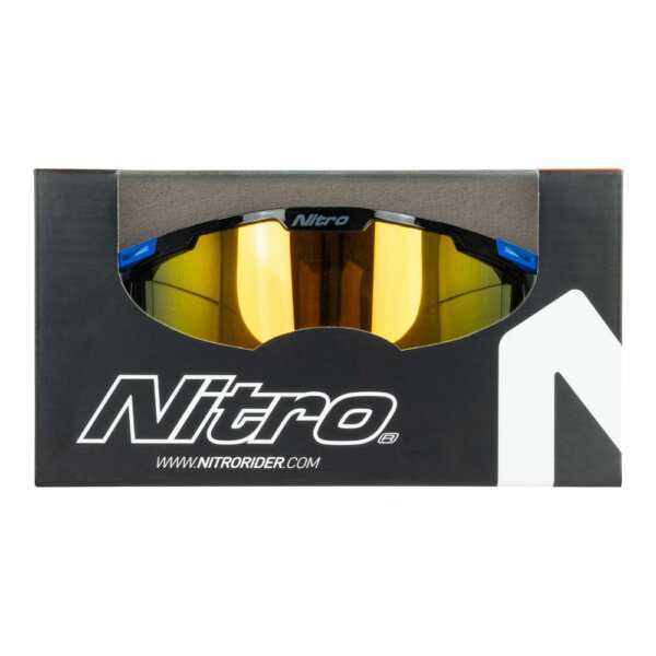 NITRO NV-100 MX GOGGLES - BLUE BLACK PACKAGE