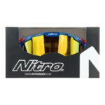 NITRO NV-100 MX GOGGLES - BLUE RED WHITE PACKAGE