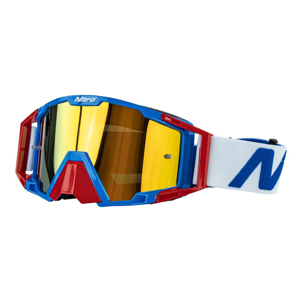 red white and blue goggles