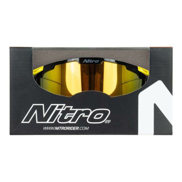 NITRO NV-100 MX GOGGLES - FLURO YELLOW PACKAGE