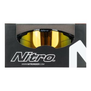 NITRO NV-100 MX GOGGLES - GREY BLACK PACKAGE