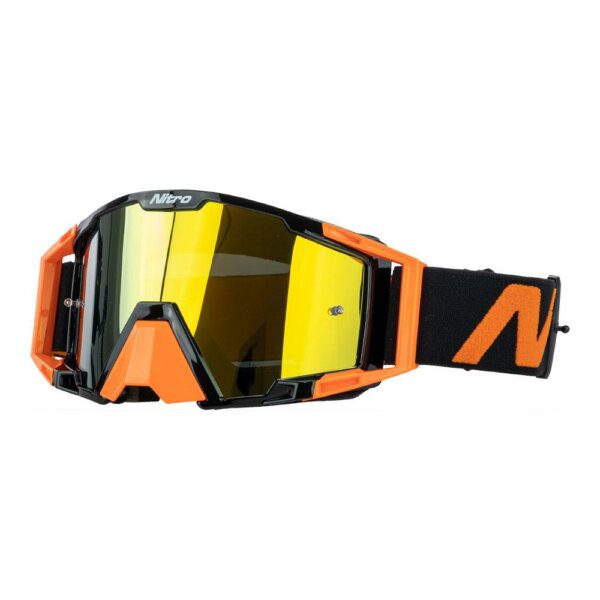 NITRO NV-100 MX GOGGLES - ORANGE BLACK SIDE