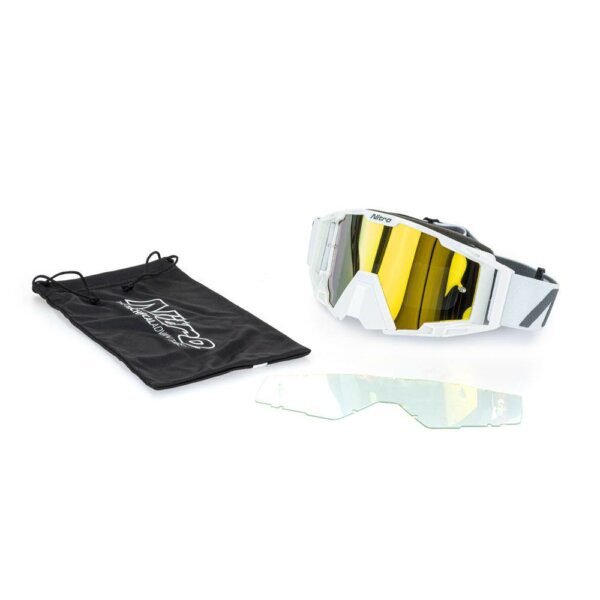 NITRO NV-100 MX GOGGLES WHITE CONTENTS