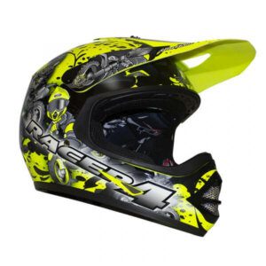 RXT Kids Racer 4 Helmet Fluro Yellow Black