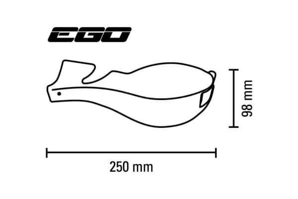 Barkbusters Ego Tapered Handguard Dimensions EGO-005