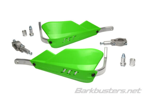 Barkbusters JET Handguard – Two Point Mount (Straight 22mm) Green