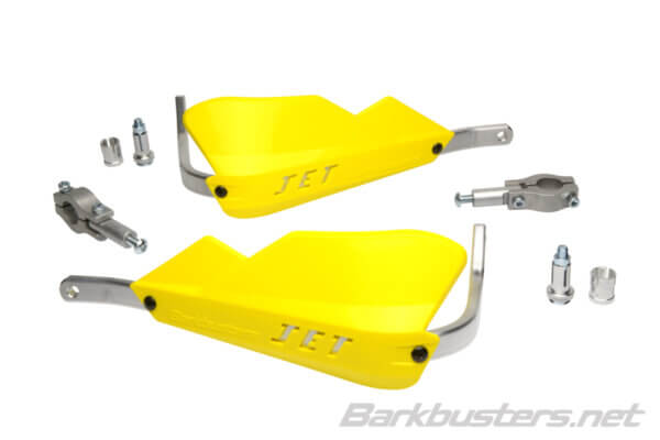 Barkbusters JET Handguard – Two Point Mount (Straight 22mm) Yellow