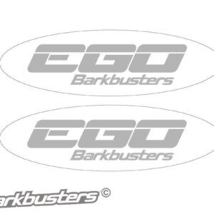 Description Replacement EGO Stickers (set of 2) Silver logo.