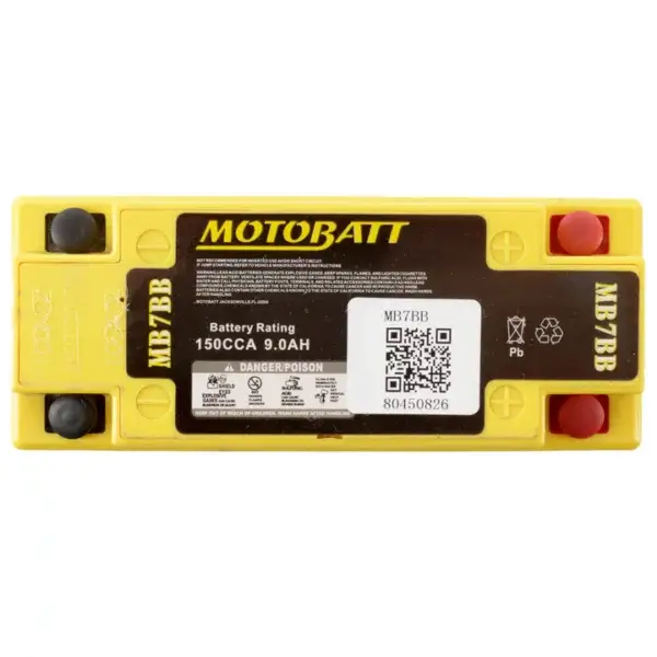 Motobatt Quadflex 12V Battery MB7BB