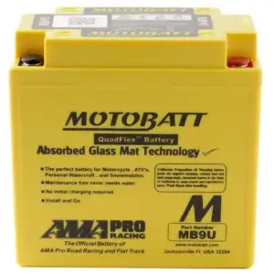 Motobatt Quadflex 12V Battery MB9U