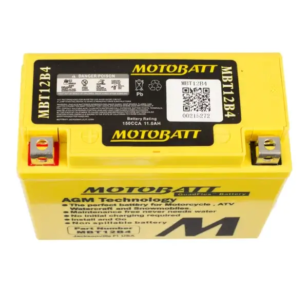 Motobatt Quadflex 12V Battery MBT12B4