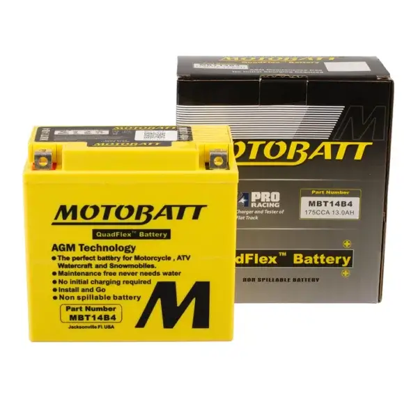 Motobatt Quadflex 12V Battery MBT14B4