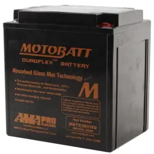 Motobatt Quadflex 12V Battery MBTX30UHD