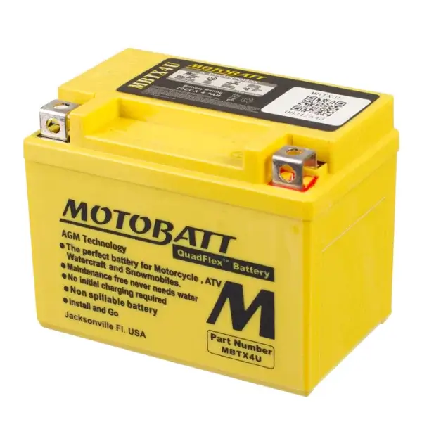 Motobatt Quadflex 12V Battery MBTX4U