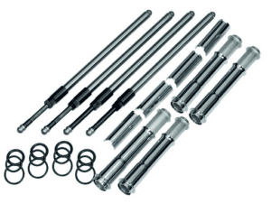 Quickee Adjustable Pushrod Kit – Chrome. Fits Milwaukee-Eight 2017up