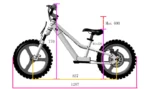 ELECTRIC BALANCE BIKE 16'' - TK1648-RS - ARMY SAND